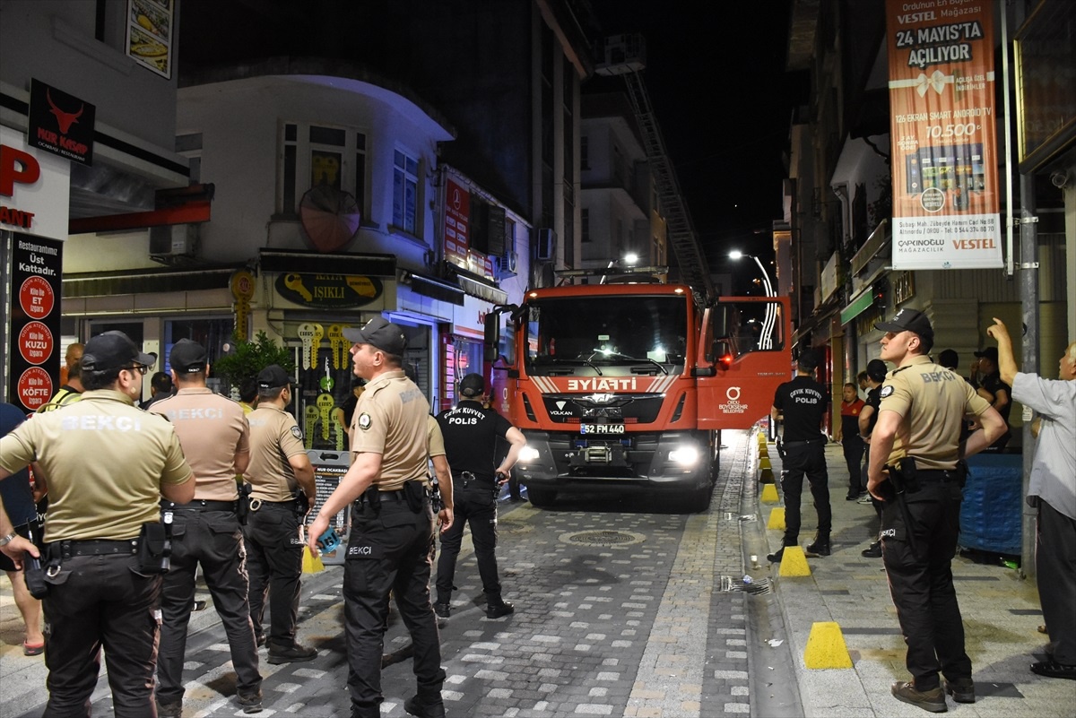 Ordu\'da çıkan yangında bir kişi hayatını kaybetti