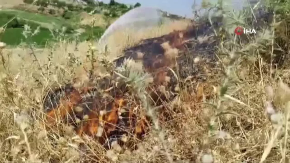 Otluk alanda çıkan yangında 100 dönümlük arsa kül oldu