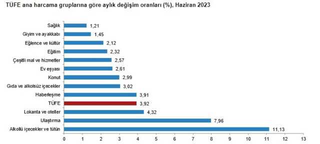 Son Dakika! Enflasyon haziran ayında yüzde 3.92 artarken, yıllık bazda yüzde 38.21 oldu