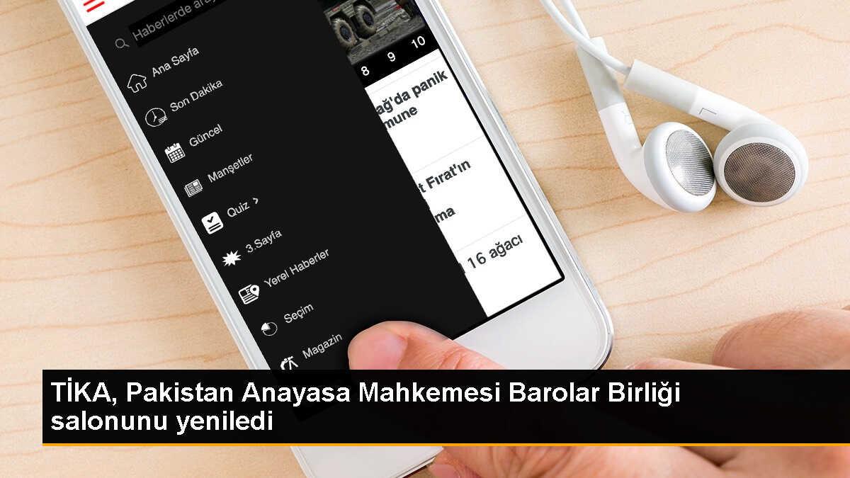 Pakistan Anayasa Mahkemesi Barolar Birliği Salonu TİKA tarafından yenilendi