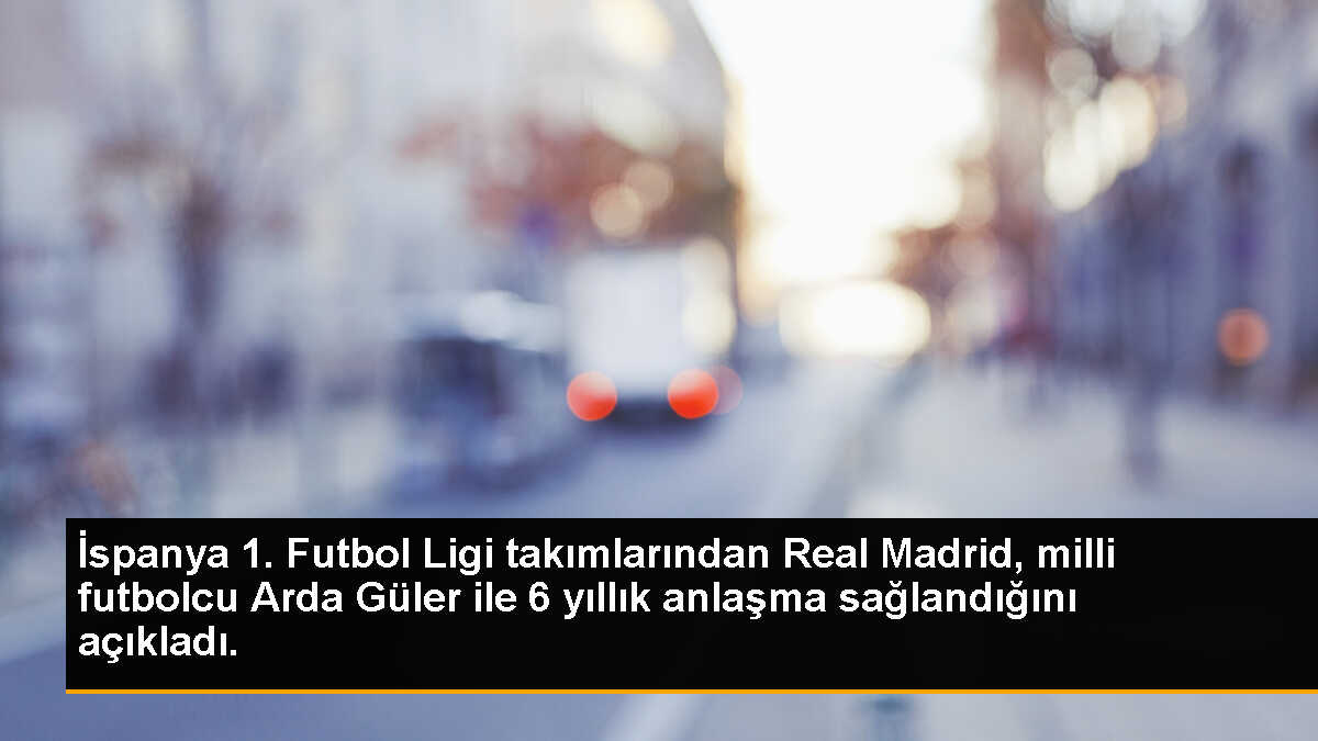 İspanya 1. Futbol Ligi takımlarından Real Madrid, milli futbolcu Arda Güler ile 6 yıllık anlaşma sağlandığını açıkladı.