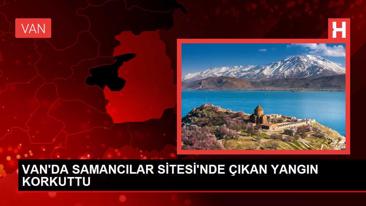 Van'da Samancılar Sitesi'nde çıkan yangına müdahale edildi