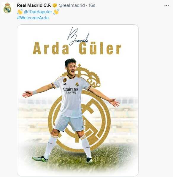 Bu ne hız Arda! Ayağının tozuyla Real Madrid tarihine geçti Bu ne hız Arda! Ayağının tozuyla Real Madrid tarihine geçti