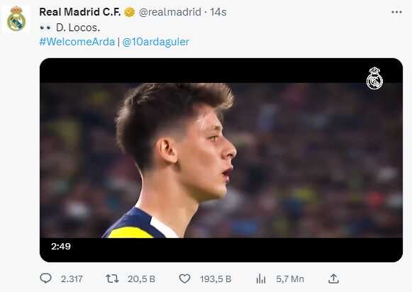 Bu ne hız Arda! Ayağının tozuyla Real Madrid tarihine geçti Bu ne hız Arda! Ayağının tozuyla Real Madrid tarihine geçti