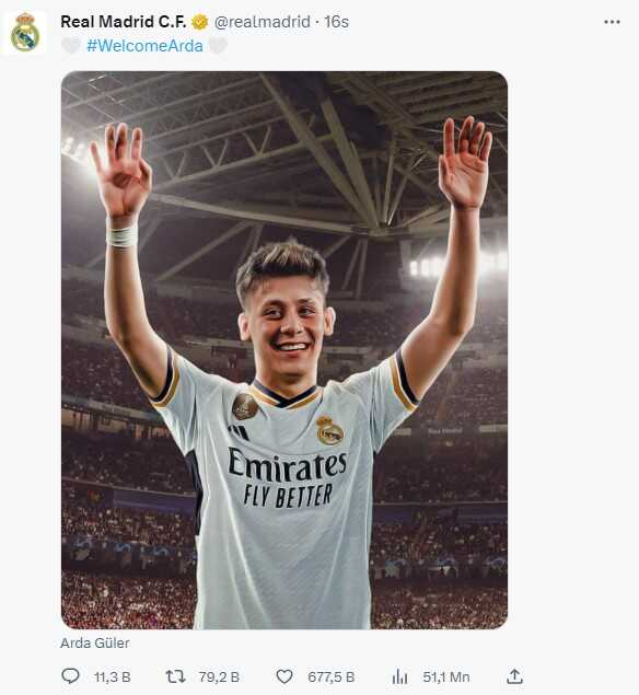 Bu ne hız Arda! Ayağının tozuyla Real Madrid tarihine geçti Bu ne hız Arda! Ayağının tozuyla Real Madrid tarihine geçti