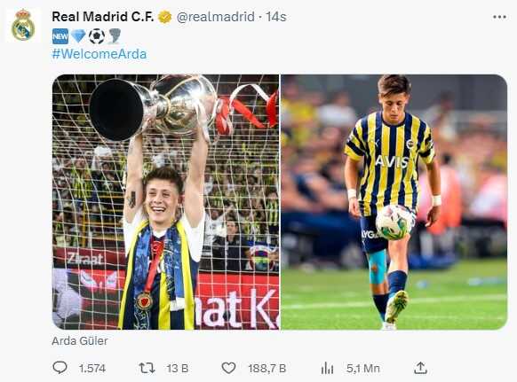 Bu ne hız Arda! Ayağının tozuyla Real Madrid tarihine geçti Bu ne hız Arda! Ayağının tozuyla Real Madrid tarihine geçti