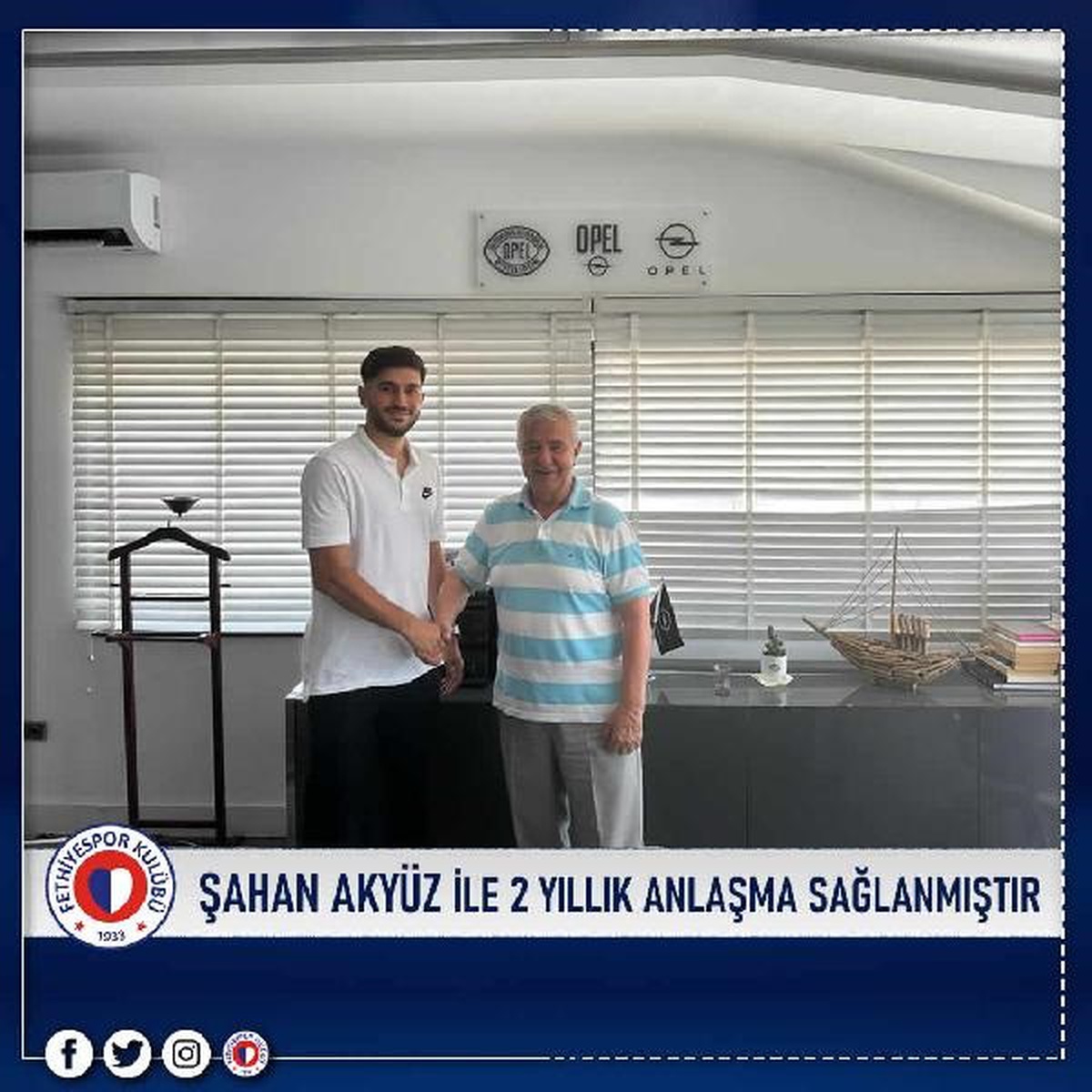 Fethiyespor, Şahan Akyüz ile yeni sözleşme imzaladı