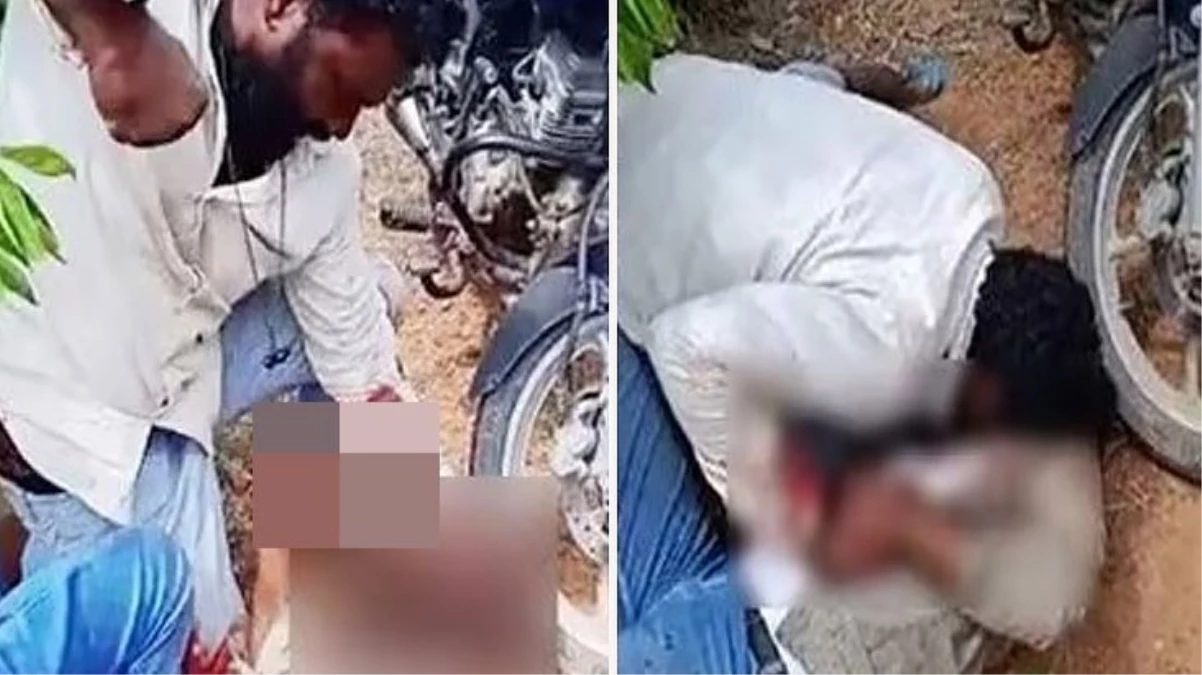 Hindistan\'da bir adam, karısı ile ilişki yaşadığını öğrendiği arkadaşının boğazını kesti! Yetmedi kanını içti