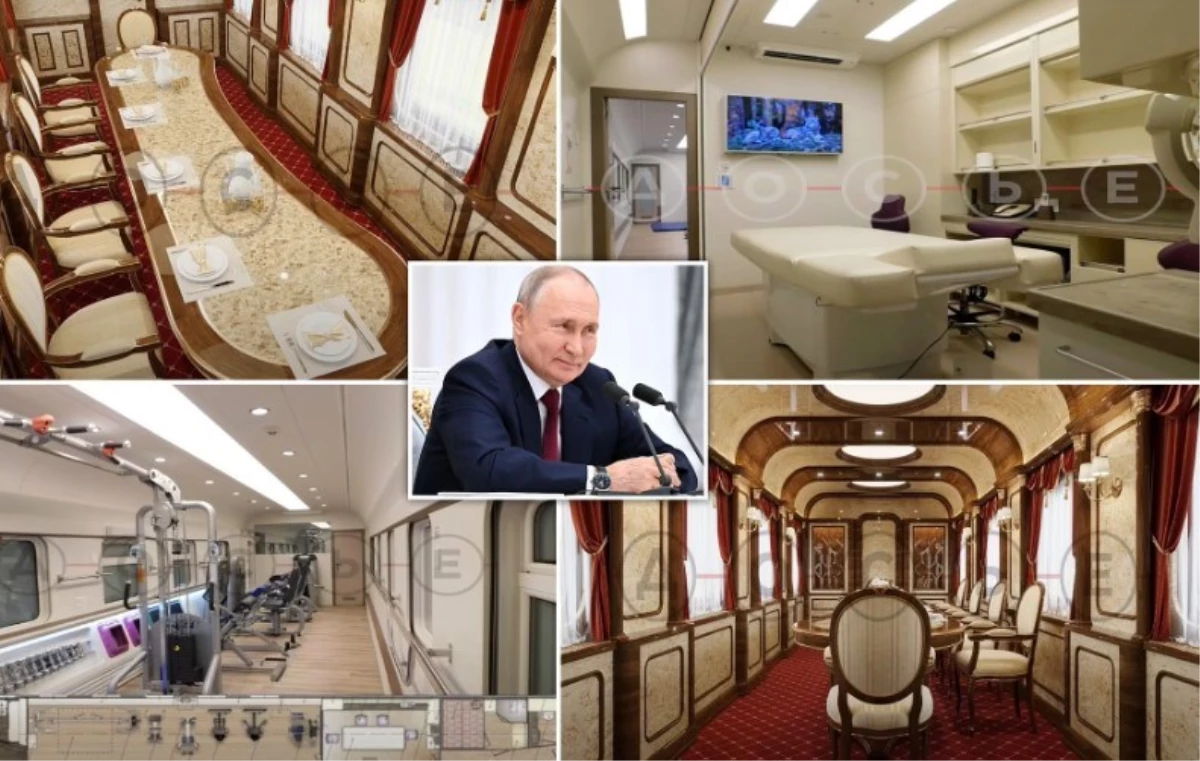 Putin\'in lüks zırhlı treninin iç kısmı ortaya çıktı