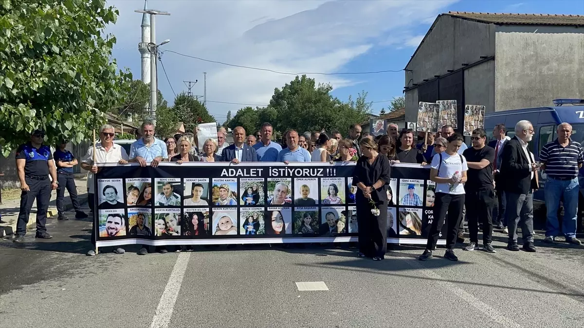 Çorlu tren kazasında hayatını kaybedenler için anma töreni düzenlendi