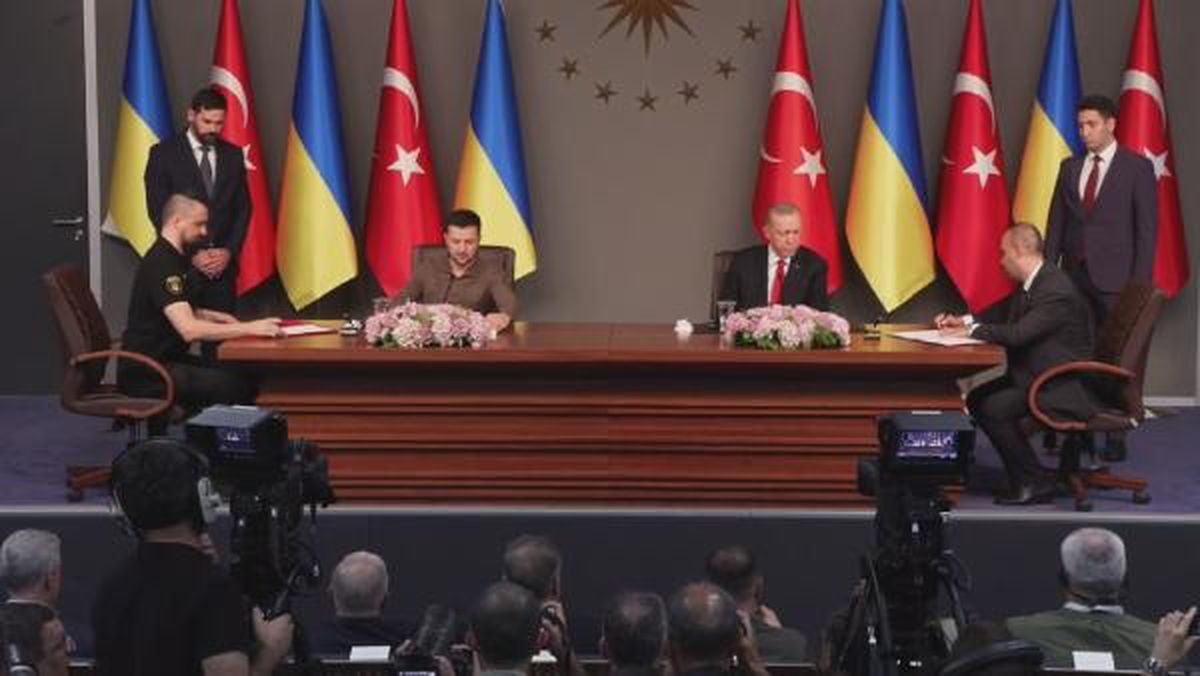 Cumhurbaşkanı Erdoğan ve Ukrayna Devlet Başkanı Zelenski Görüşmesi
