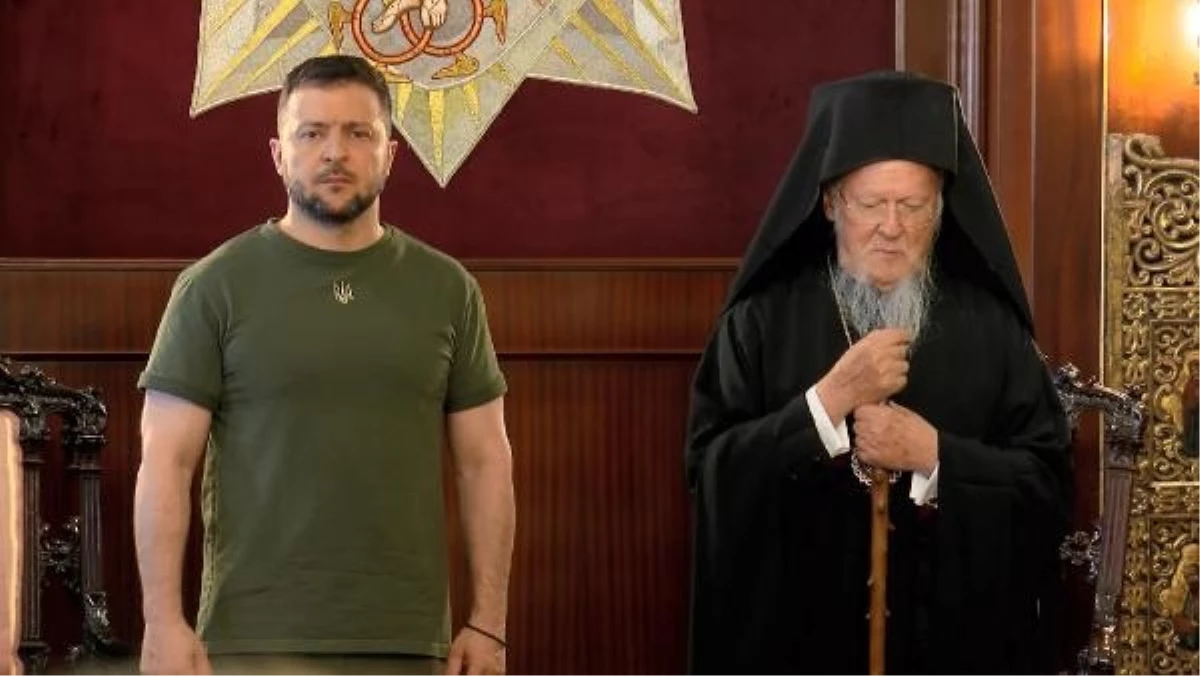 Ukrayna Devlet Başkanı Zelenski Fener Rum Ortodoks Patrikhanesi\'ni Ziyaret Etti