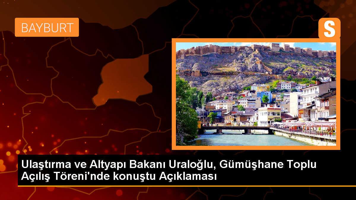 Ulaştırma Bakanı Uraloğlu: Gümüşhane-Bayburt Havalimanı trafiğe açılacak