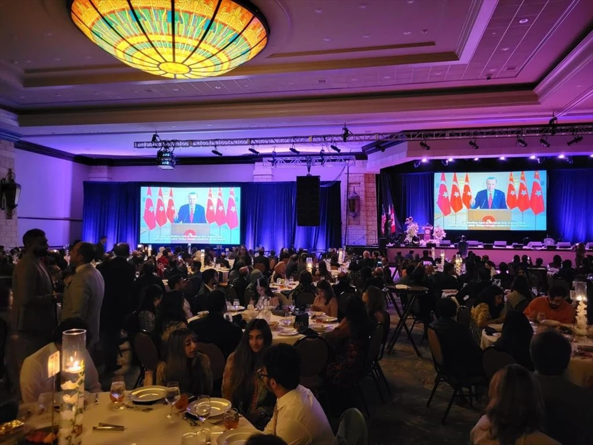 ABD\'de düzenlenen APPNA gala yemeğinde Cumhurbaşkanı Erdoğan\'ın video mesajı yayınlandı