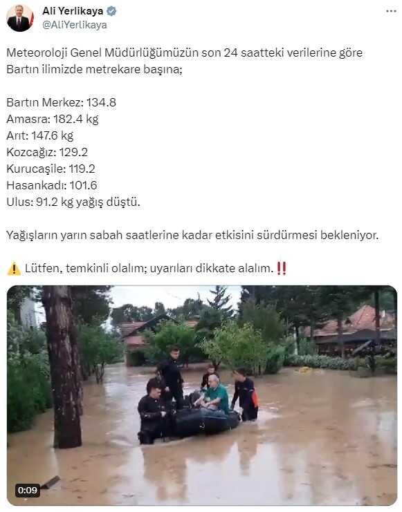 Bartın Irmağı taşınca alarm verildi! Ev ve iş yerleri tahliye ediliyor