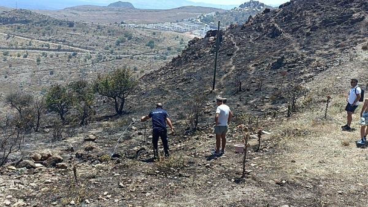 Bodrum\'da çıkan yangın 2 saatte söndürüldü