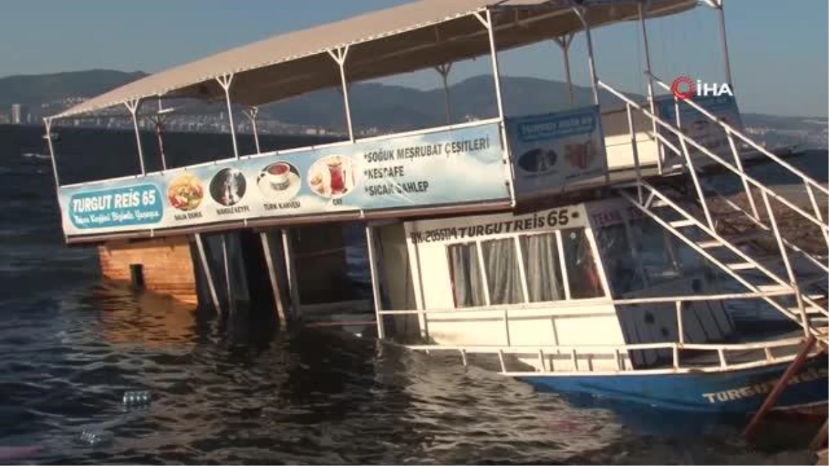 Kuvvetli lodos balık-ekmek teknesini yan yatırdı
