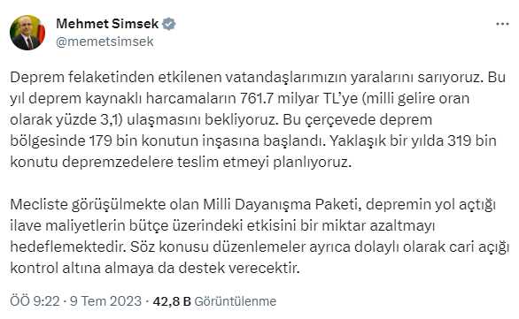 Mehmet Şimşek'ten memur ve emekli maaşlarına yapılan zamlara ilişkin ilk değerlendirme Mehmet Şimşek'ten memur ve emekli maaşlarına yapılan zamlara ilişkin ilk değerlendirme