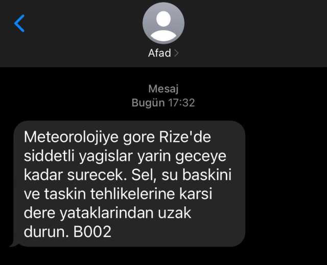 Rize'de camilerden 'sel ve heyelana karşı' anons yapıldı Rize'de camilerden 'sel ve heyelana karşı' anons yapıldı