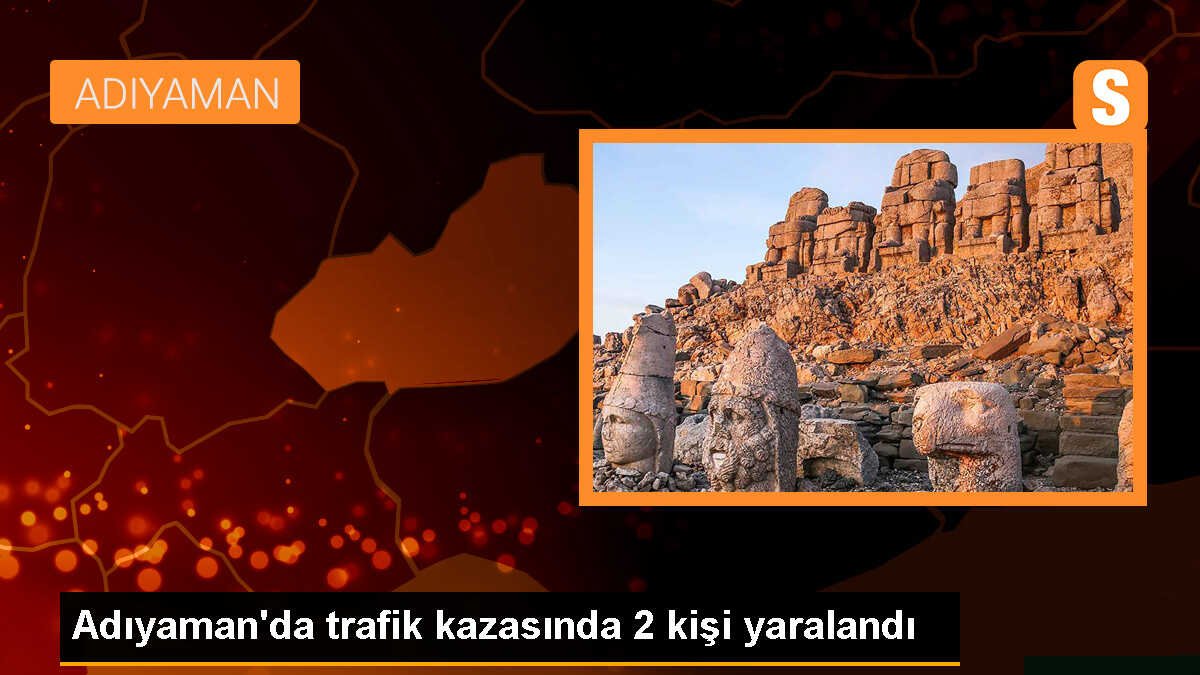Adıyaman Kahta\'da Trafik Kazası: 2 Kişi Yaralandı