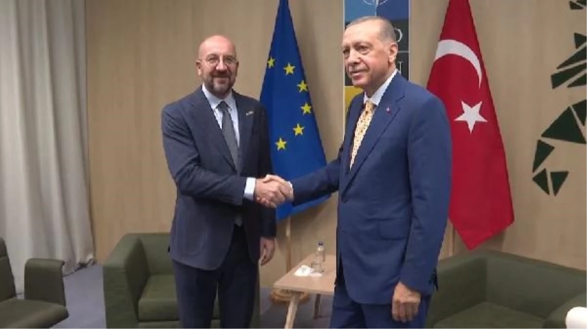 Cumhurbaşkanı Erdoğan, Avrupa Konseyi Başkanı Michel ile görüştü