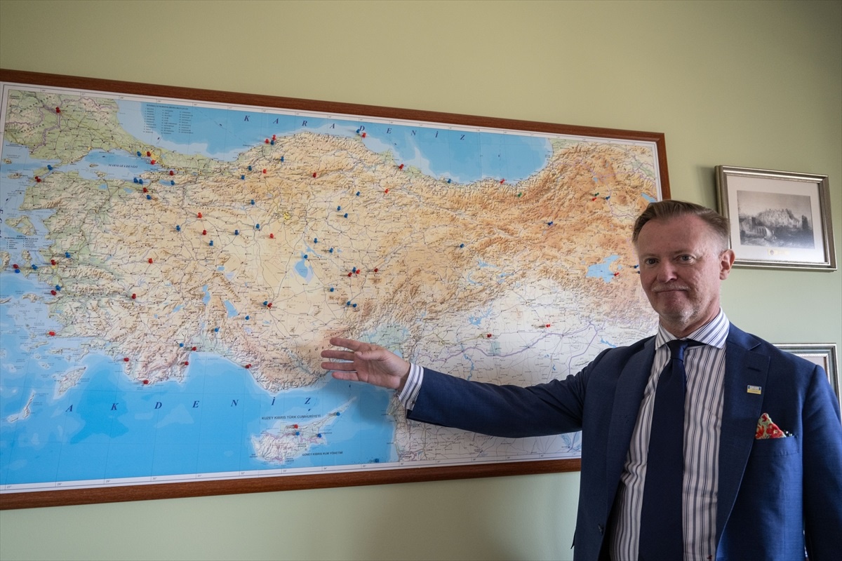 Finlandiya\'nın Ankara Büyükelçisi, görev süresi boyunca 40\'tan fazla şehri ziyaret etti