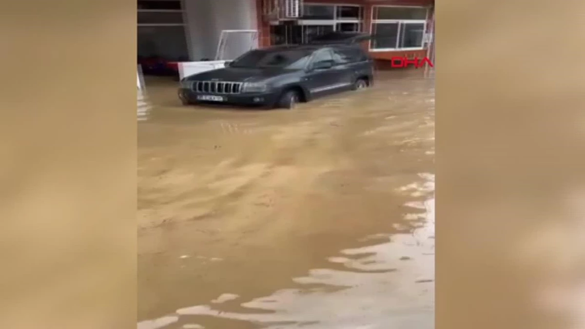 Giresun\'da şiddetli yağışlar sonucu su baskınları yaşandı