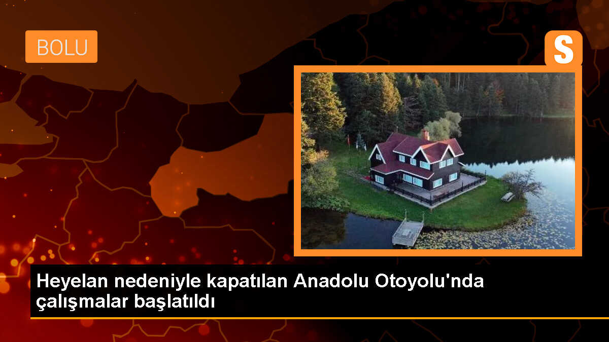Bolu\'da Heyelan Nedeniyle Ulaşım Kapandı