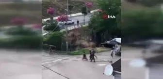 Pendik'te Taşlı Sopalı Kavga Kamerada