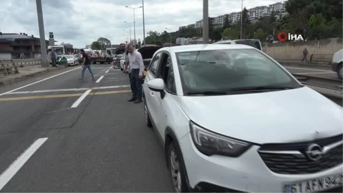 Trabzon\'da 6 araçlı zincirleme kaza: 3 yaralı