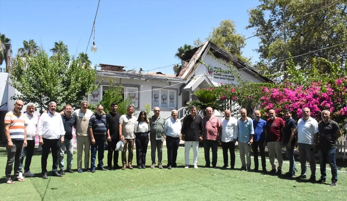 TSYD Adana Şubesi'nde çıkan yangın sonrası incelemeler yapıldı