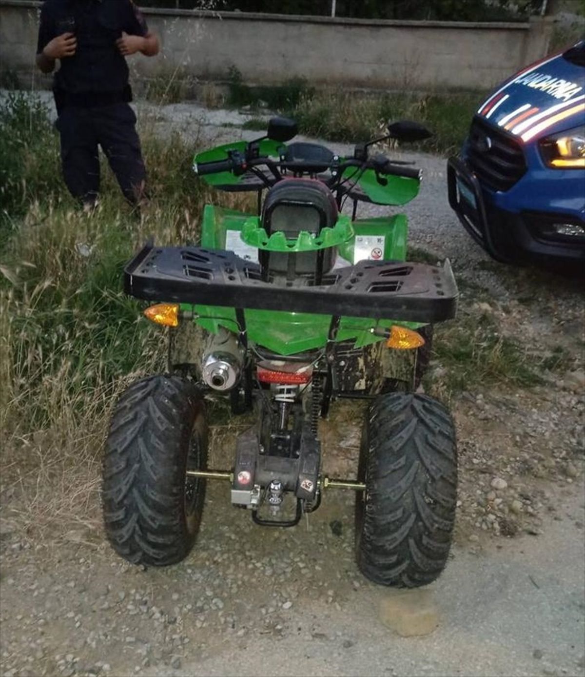Uşak\'ta ATV Kaza Sonucu Yaralanan Yaşlı Adam Hastaneye Kaldırıldı
