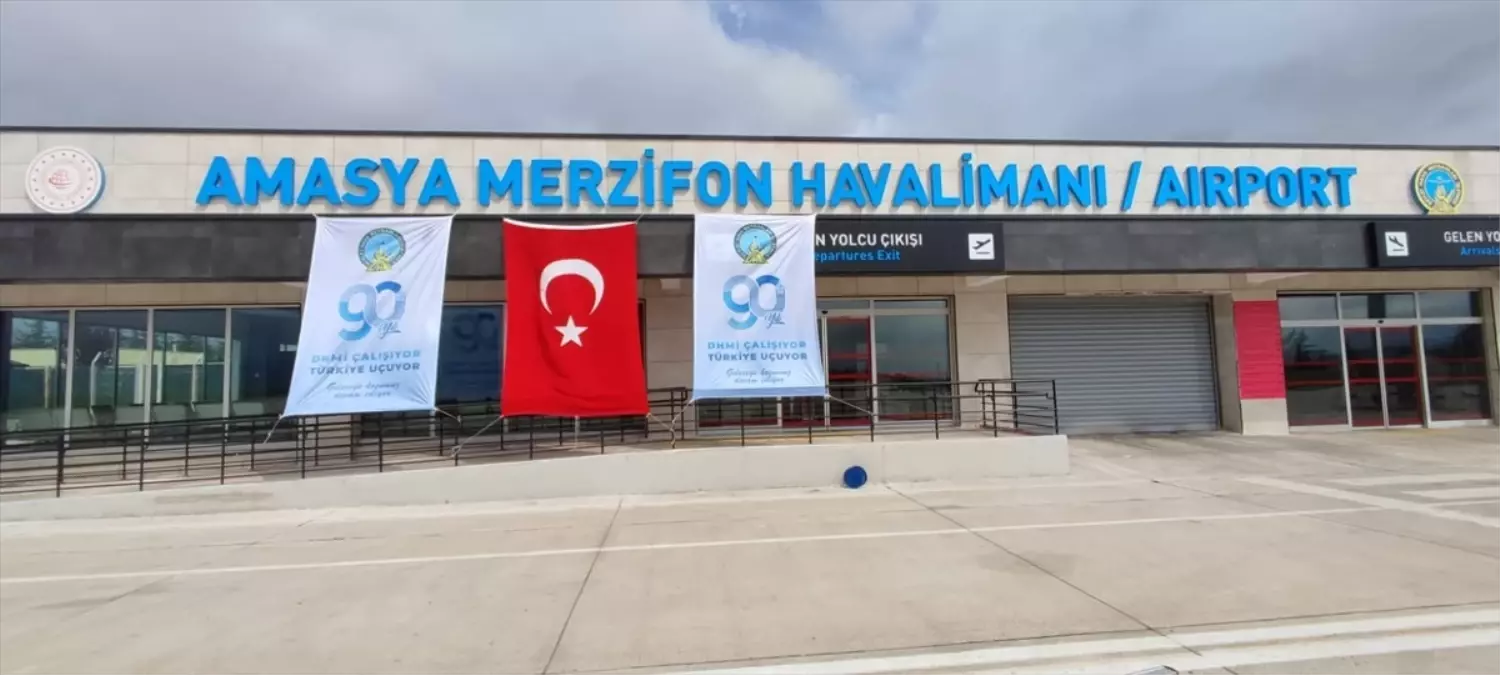 Amasya Merzifon Havalimanı\'ndan 62 Bin 24 Yolcu Hizmet Aldı