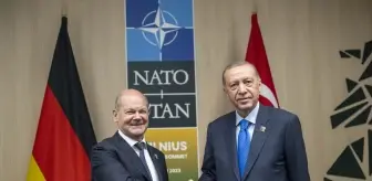 Cumhurbaşkanı Erdoğan, Almanya Başbakanı Scholz ile Görüştü