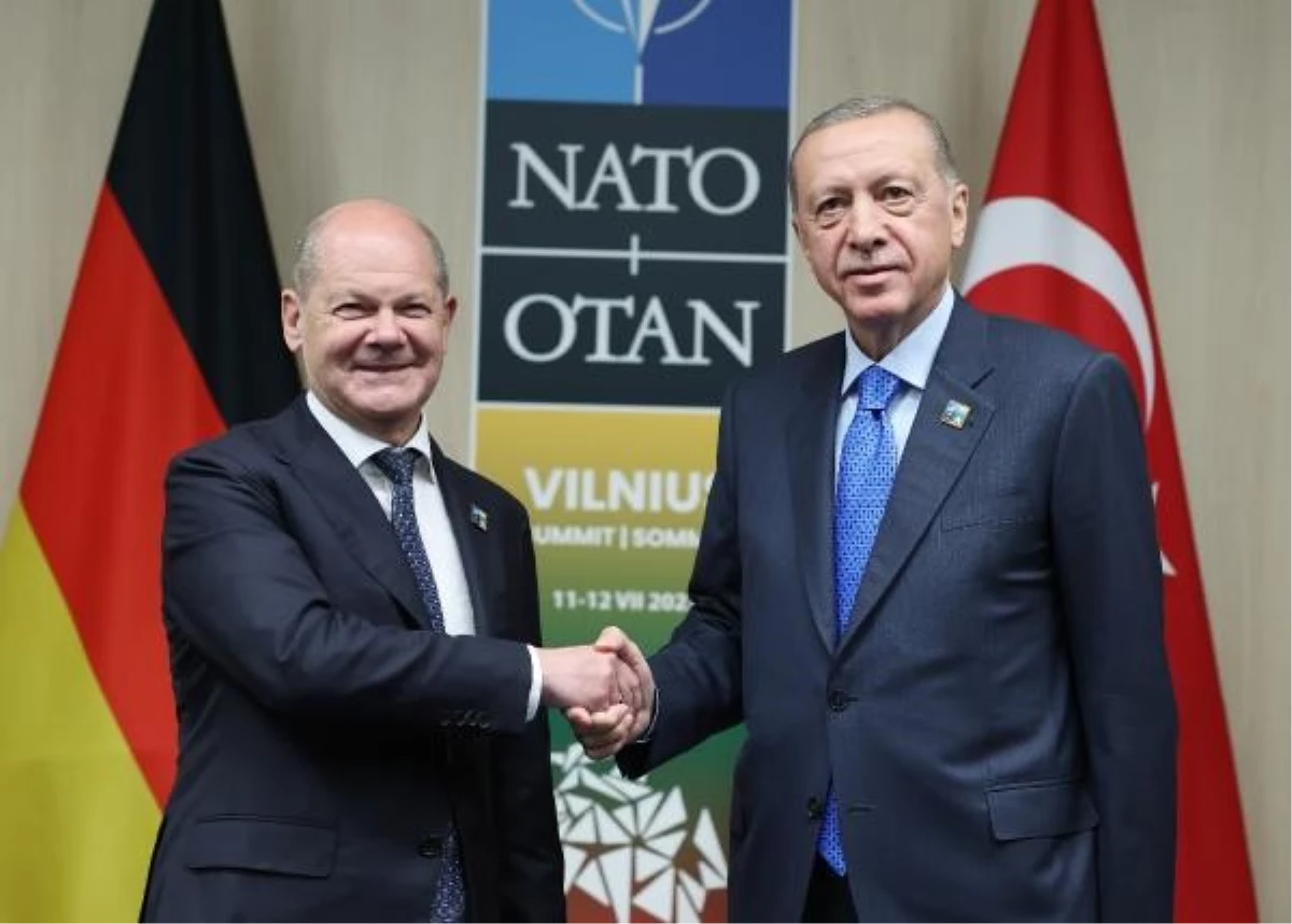 Cumhurbaşkanı Erdoğan, Almanya Şansölyesi Scholz ile görüştü