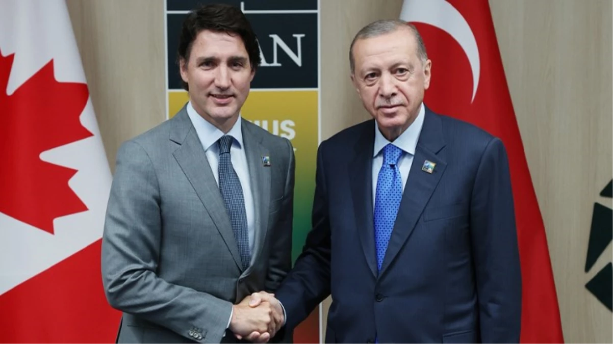 Cumhurbaşkanı Erdoğan\'ın NATO temasları sürüyor! Kanada Başbakanı Trudeau ile görüştü