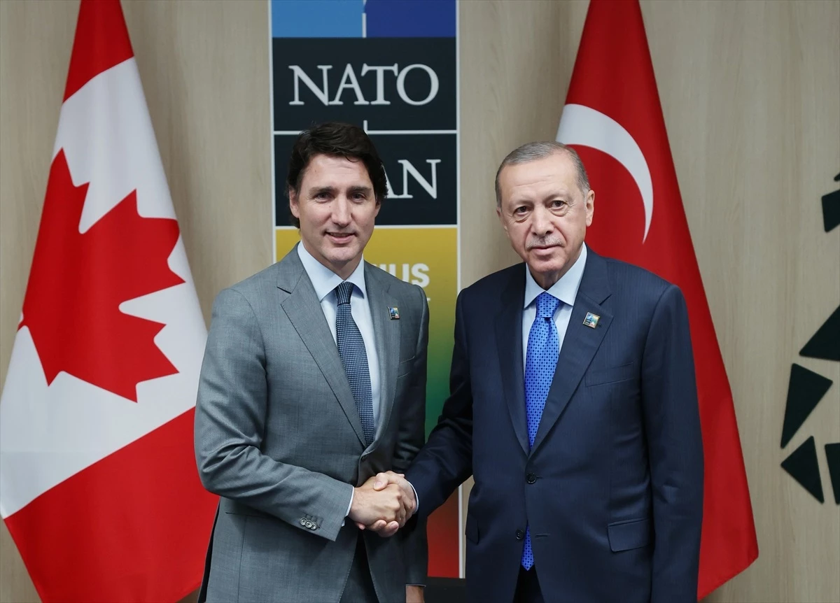 Cumhurbaşkanı Erdoğan, Kanada Başbakanı Trudeau ile Görüştü