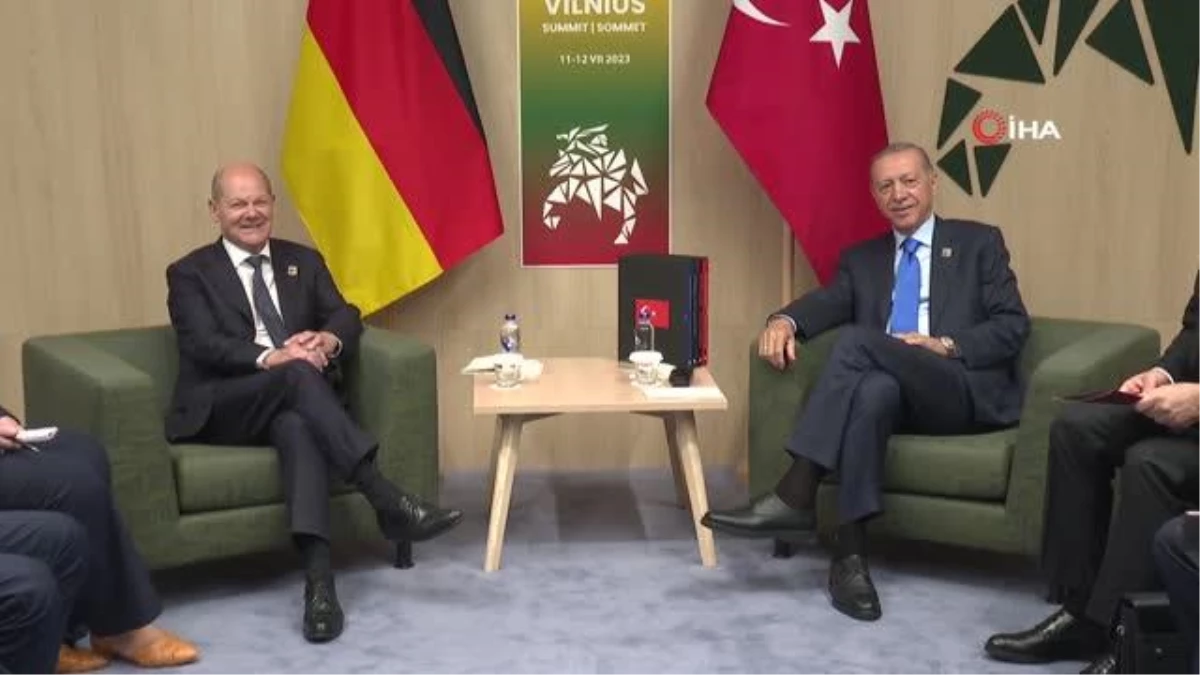 Cumhurbaşkanı Erdoğan, Scholz\'la görüştü
