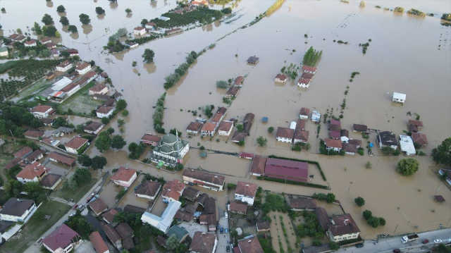Düzce'de Efteni Gölü havzasında taşkın: 350 dekar alan zarar gördü