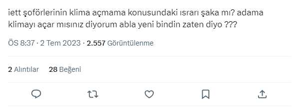 Halk, İETT şoförlerinin klima açmamasından dertli! Sosyal medyada veryansın ettiler Halk, İETT şoförlerinin klima açmamasından dertli! Sosyal medyada veryansın ettiler