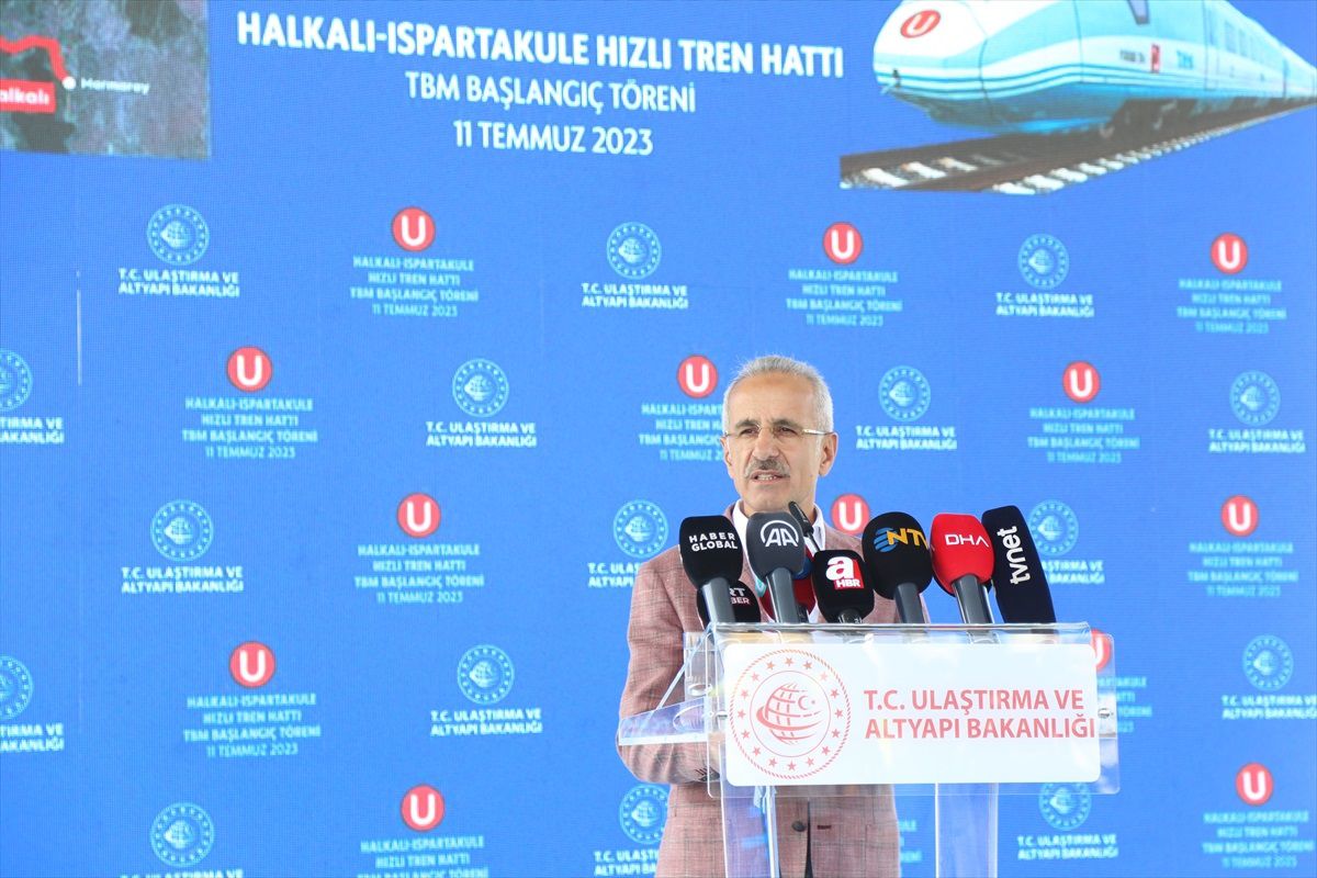 Halkalı-Kapıkule Hızlı Tren Projesi\'nin üçüncü fazında tünel açma çalışmaları başladı