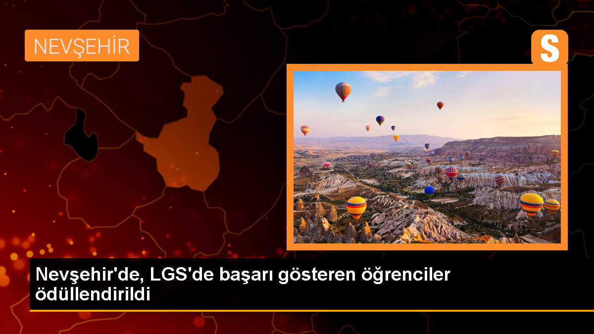 Nevşehir\'de LGS\'de başarılı olan öğrencilere tablet ödülü