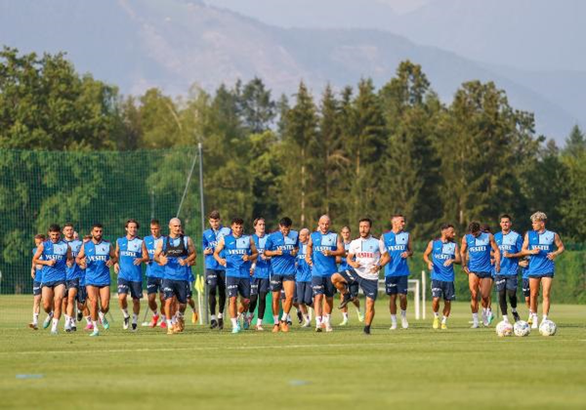 Trabzonspor, Slovenya kampının 8. gününde çift antrenman yaptı