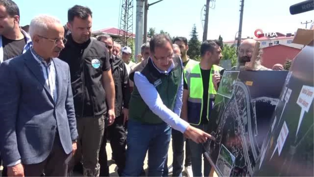Bakan Uraloğlu, sel afetinden zarar gören Giresun\'da incelemelerde bulundu