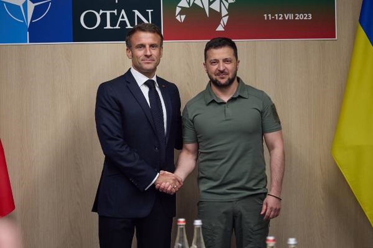 Zelenski, Macron ile Görüştü