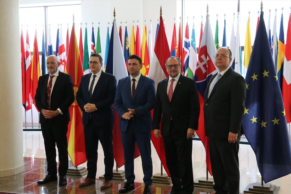 Avusturya, Çekya ve Slovakya Dışişleri Bakanları Kuzey Makedonya\'yı ziyaret etti