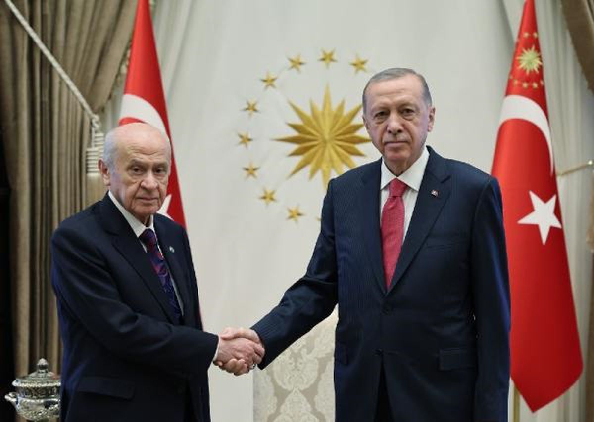 Cumhurbaşkanı Erdoğan, MHP lideri Bahçeli\'yi kabul etti