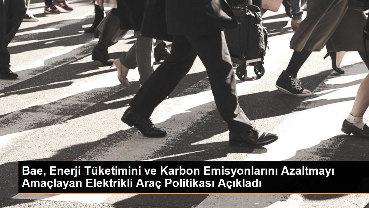 BAE, elektrikli araç politikasını açıkladı