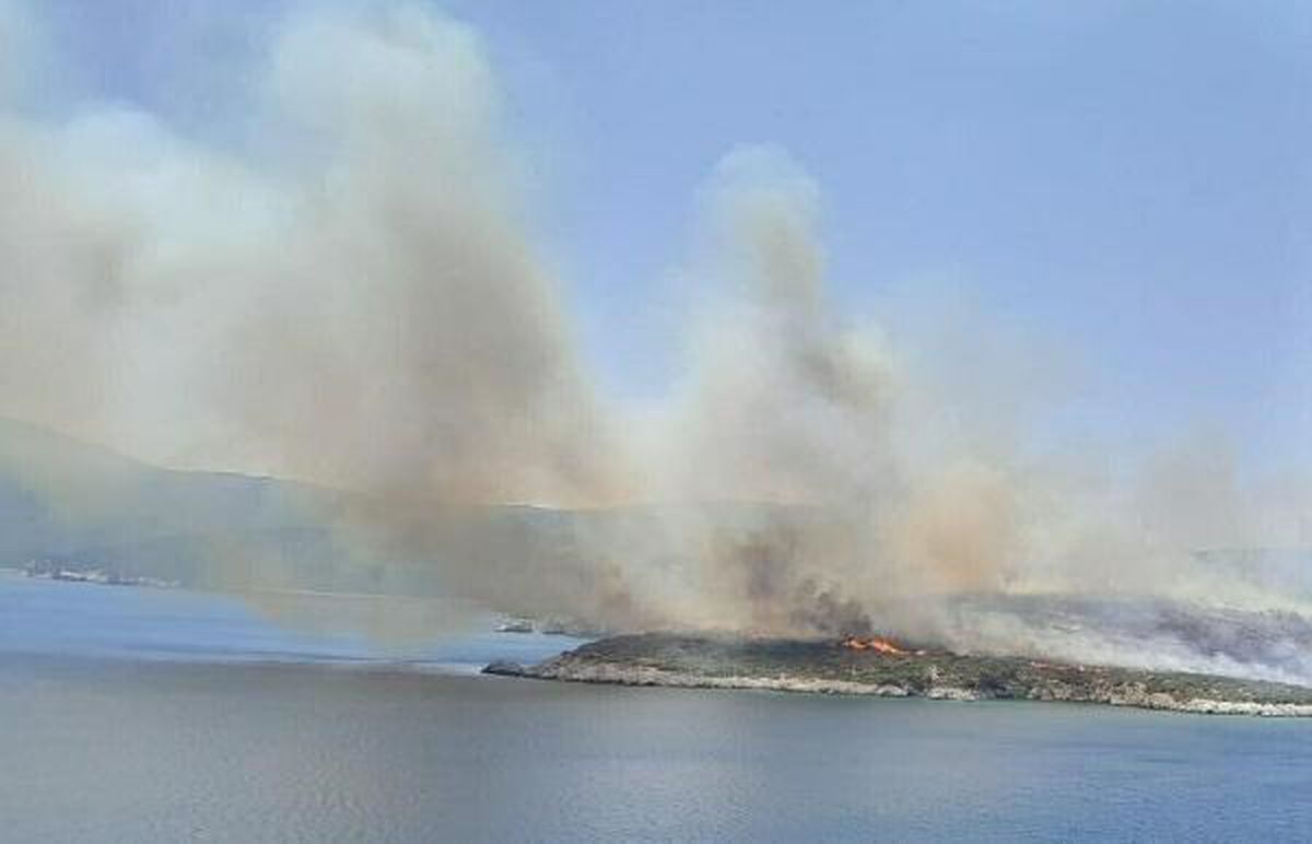 Urla\'da Makilikte Yangın Çıktı