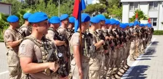 Korkutlar Jandarma Özel Harekat Taburu, petrol arama çalışmalarının emniyet tedbirlerini sağlamak için yola çıktı